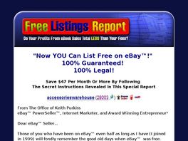Go to: Free Listings Report