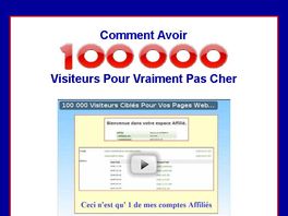 Go to: Comment Avoir 100 000 Visiteurs Pour Pas Cher