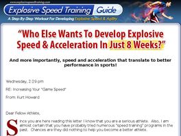 Go to: Explosive Speed Training Program