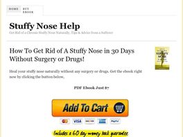 Go to: Ebook! 75% Commission! How To Get Rid Of A Stuffy Nose In 30 Days