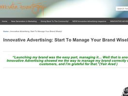 Go to: Innovative Advertising Ebook- Manage Your Brand Correctly!