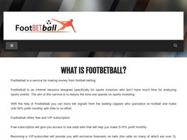 Go to: New! Football Betting Tips - Footbetball.com