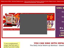 Go to: Singing Lessons - Learn How To Sing Online