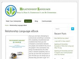 Go to: Relationship Language - Creating A Deeply Loving Relationship