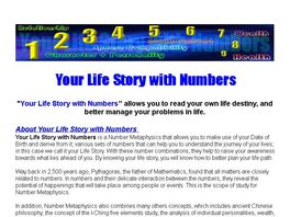 Go to: Your Life Story With Numbers - Personalized Report 2