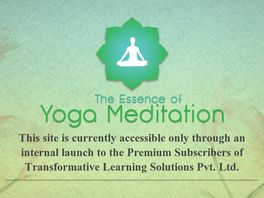 Go to: The Essence Of Yoga Meditation