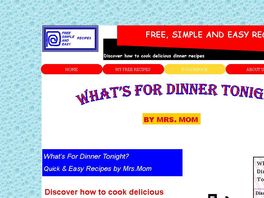 Go to: What's For Dinner Tonight?
