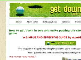 Go to: Get Down In Two - Become A Super Solid Putter