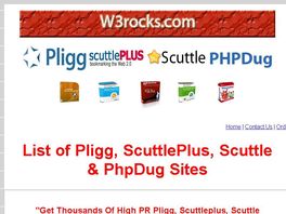 Go to: List Of Pligg, Scuttle, Phpdug & Publicbookmark Sites