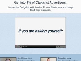 Go to: Craigslist For Small Biz - The "dark Horse" Of Cb. 75% Commission.