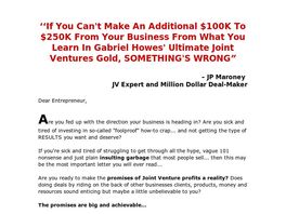 Go to: Ultimate Joint Ventures