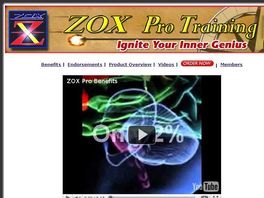 Go to: Zox Pro Training System - Ultimate Brain Power